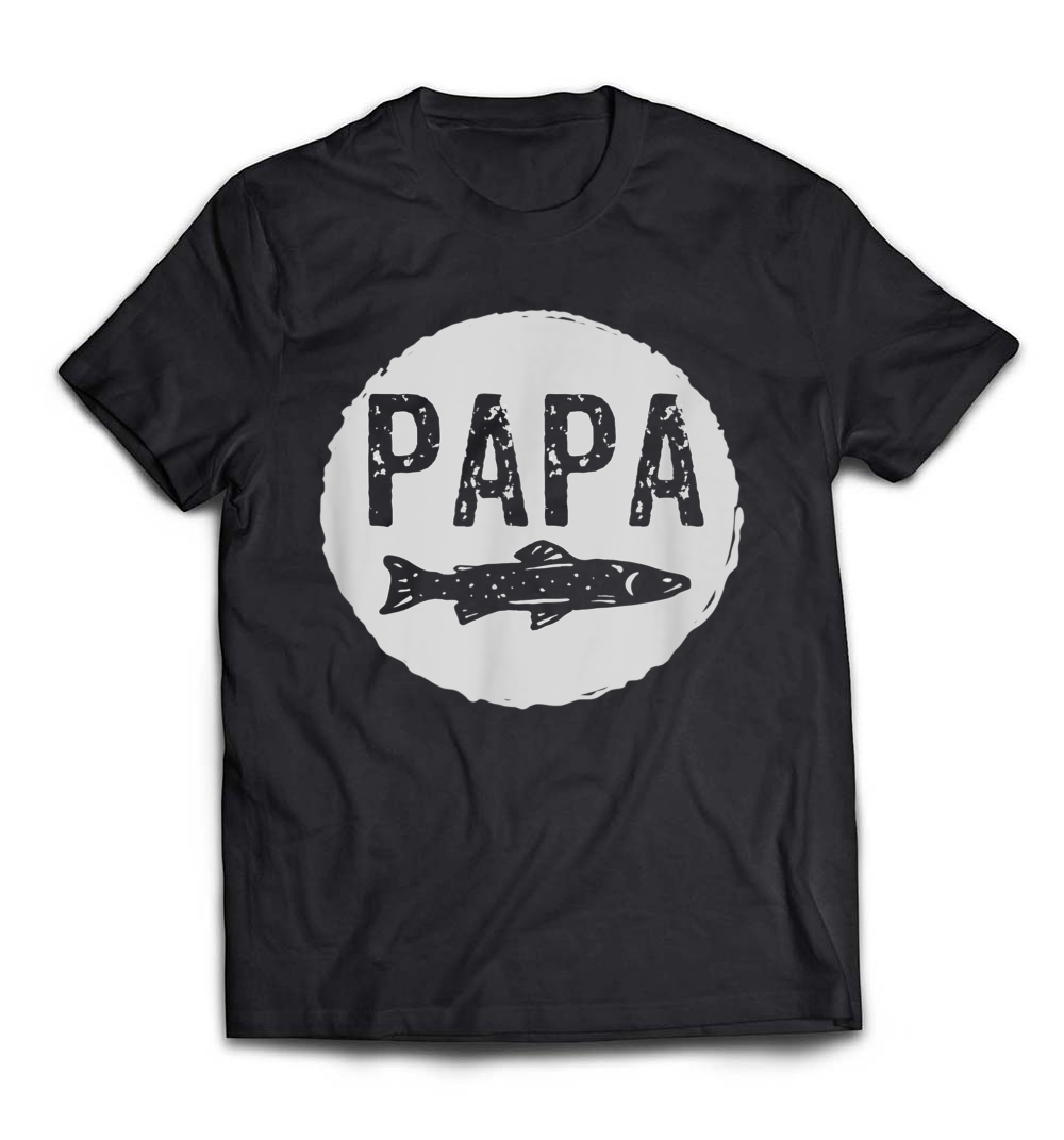 Men’s Papa Fishing T-Shirt: A Perfect Tribute for Father’s Day